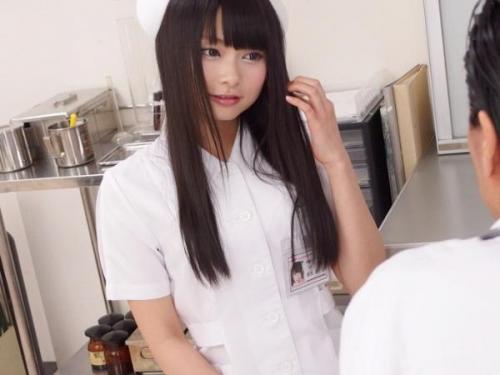 ＜咲田ありなｘナース＞黒髪ロングの正統派美女が白衣をはだけてドスケベ診察セックス！