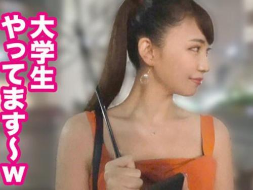 ＜素人ナンパ＞エッチ大好きイマドキ美少女JDが服を着たままナンパチン〇でぶち込まれてイキまくる！