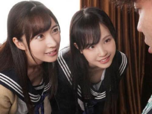 ＜美夏樹ひかるｘ工藤ララ＞ヤりたい盛りの制服美少女2人組が気弱な先生誘惑して大人も顔負け濃厚3Pセックス！