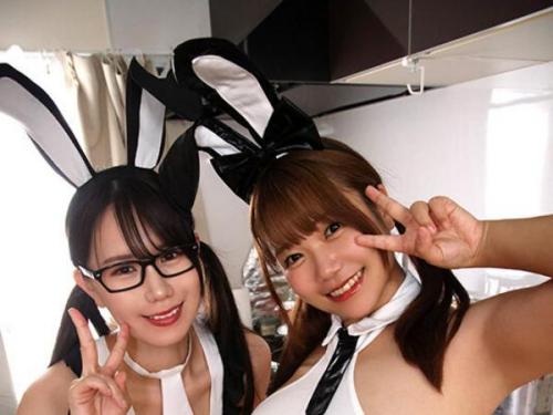 【宝生めい・帆志科南】Hカップ美女2人との夢の逆3P体験