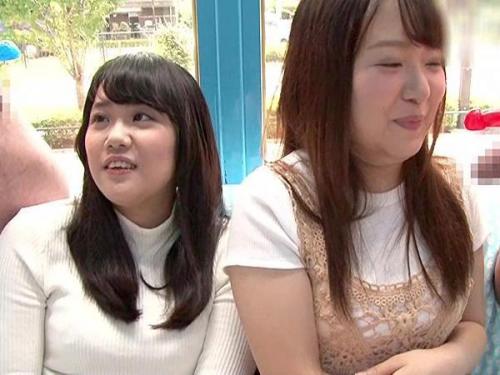 ＜マジックミラー号＞いつでもヤりたい年頃の美少女JDコンビがフェラで発情しちゃって即ハメセックス‼