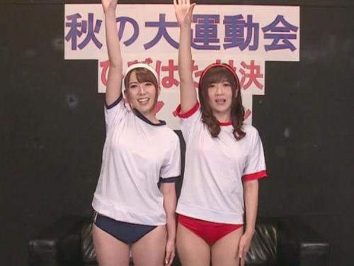 ＜大槻ひびきｘ波多野結衣＞責めるの大好き美人お姉さん2人が互いのテクをチン〇にぶつけて大勝負‼