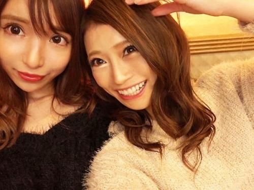 【素人】渋谷で出会ったビッチなアパレル店員のギャル2人と4Pで乱交したプライベートSEX