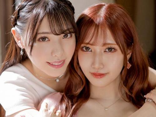 ＜白桃はなｘ斎藤あみりｘVR＞Ｈ大好き淫乱美乳美女2人がザーメンおねだり濃厚セックス！