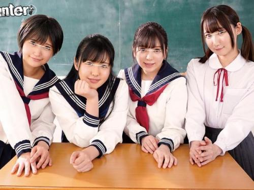 ＜美少女ｘハーレム＞４人しかないクラスメイトの制服美少女たちに教室内で痴女られハーレムセックス！