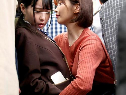 【制服】「もう無理ぃ…」女性同士の痴漢で未知の快感を発見してしまう！