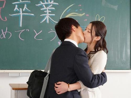 ＜吉高寧々ｘ女教師＞長らく恋愛関係にあった生徒と卒業を機に教室でハメ合う淫乱美人先生‼