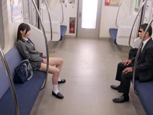 ＜痴女系女子校生＞責めるの大好き制服美少女が人のいない終電でリーマンチンポを痴女って肉食セックス！