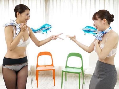 ＜ＣＡｘ野球拳＞お金に釣られた美人ＣＡさんが野球拳の罰ゲームで肉棒ぶち込まれてイキまくる！