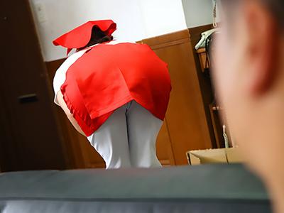 〔アナルセックス×家事代行〕堪えきれずに爆発！家事の手伝いをする女性の巨大な尻に夢中になり何度も激しく突きまくる