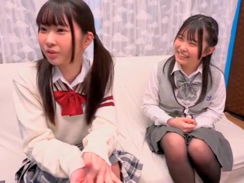 【マジックミラー号 天美めあ 新作】ペロマンクンニ我慢対決 るな・てんか その1！素人ナンパ！親友JK！【元アイドル】