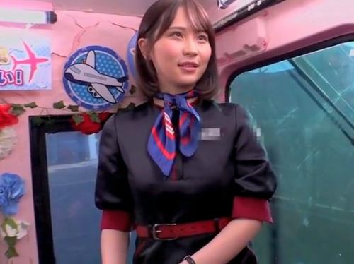 【一般男女モニタリングAV マジックミラー便 最新作】フライト帰りのCA その1！待望のコラボ企画！パンストでセックス！