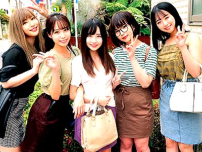 【乱交×ハーレム】杭打ち騎乗位で早抜きバトルをした素人のJDさん五人がハーレム乱交セックスをしてハメまくりｗｗｗ