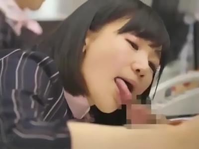 【OL】驚愕！オフィスのデスクや壁から突如飛び出すチンコにOLたちが業務中に応戦？！