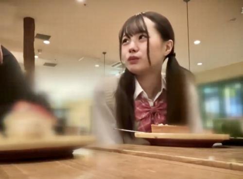 ＜素人ナンパ＞SNSでゲットした激カワロリJK援交スイーツデートした後にホテルへ連れ込み！
