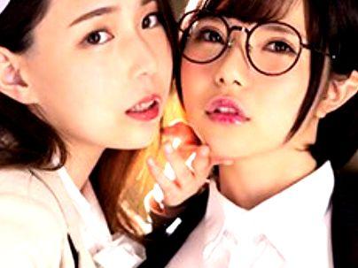 ＜レズ！＞「Kカップ、デケぇ…！」グラマラスエロい体爆乳上司！新人社員がレズビアン行為持ち込まれる！
