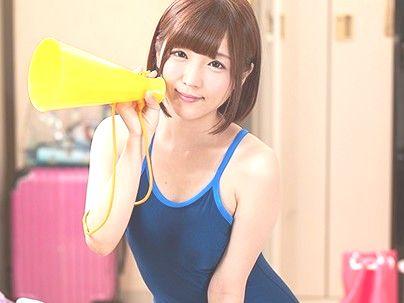 ＜VR！＞スレンダー細身美乳可愛い競泳水着姿の後輩とエロ交尾バレないようにしちゃう！！！