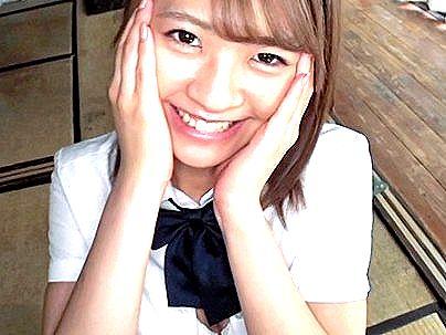 ＜ハメ撮り！＞滅茶苦茶カワイ子ちゃんイマドキノ制服美少女！ハメ撮りエロ行為しちゃうぞ！