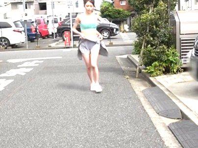＜ジョギング女子！＞スレンダー細身の美乳おっぱい彼女がジョギングあとに彼とえちえちしちゃうｗｗｗ