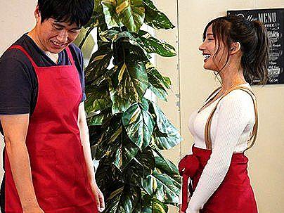 ＜楪カレン！＞スタイル抜群巨乳オッパイバイト先ポニテちゃん！大嫌いな店長ネトラレエロ行為に！