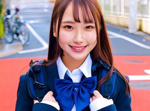 【素人ナンパ】世間知らずの狭いオマンコの制服ロリのお嬢様おまんこチェック！＜赤面女子＞