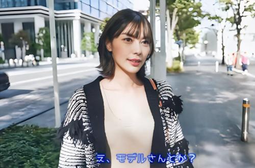 【人妻ナンパ】美乳勃起乳首がエロい169cmの元モデルで小顔スレンダー素人セレブ奥様！