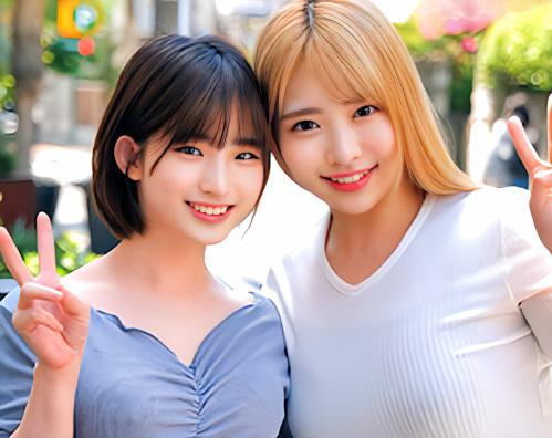 【素人ナンパ】女子大生2人と混浴！最高の天国3Pハーレム包茎ちんぽ洗い！