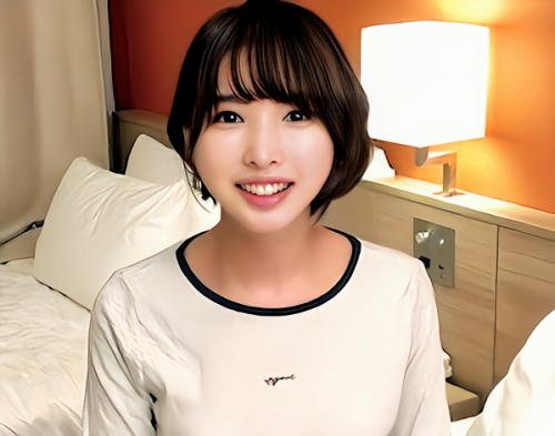 【素人ナンパ】「何回行けるかな？」貧乳スレンダーでスタイルのショートボブの色白美人女子大生をイカせまくる