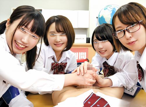 【JK×パンチラ】「思わずガン見していたら勃起が…」ボクが入った図書委員会のパンチラ女子高生！