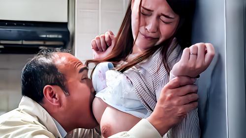 【ながえスタイル】義父に無理やり犯されてイッてしまった巨乳の息子の嫁との背徳セックス