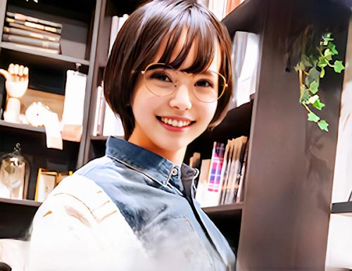【素人】童顔フェイスがたまらないマシュマロおっぱいの女流小説家