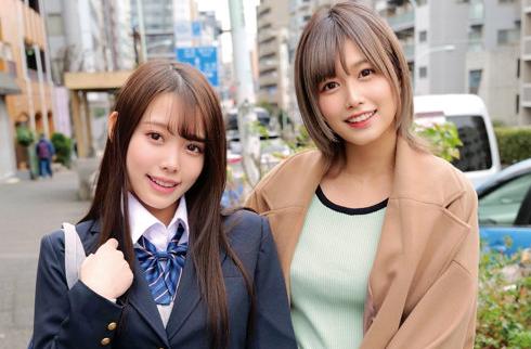 【ナンパ】姉妹でおちんちんの奪い合い！？美しい姉妹2人との夢のハーレム逆3P