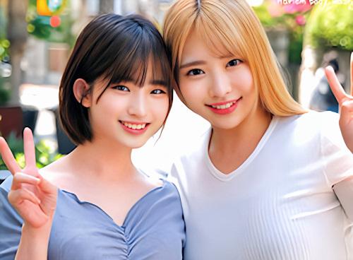 【素人ナンパ】ロリかわ童顔な2人組に声掛け！「一緒にお風呂に入ってもらえませんか？」