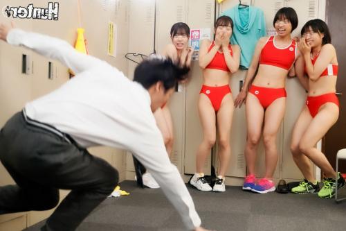 【女子陸上部】「着替えを覗いたボクへのエロ過ぎる罰は最高だった！」欲求不満の女子陸上部とハーレム乱交！