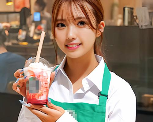 【素人ナンパ】緑のエプロンを身にまとった某有名カフェ店員に声掛けゲットした童貞男子！