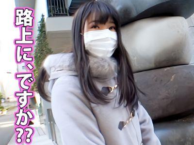 【3P♡彼女NTR】彼氏持ちエロ美少女JDがデカチンを手コキフェラ！黒パンスト着衣セックス♡トラックテント/素人ナンパ