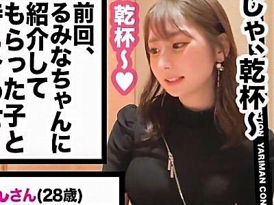 【旦那公認NTR♡生中出し】ヤリマン美人妻の手コキフェラｗエロ美巨乳ピンク乳首の主婦が巨根で痙攣絶頂♡素人ナンパ人妻不倫