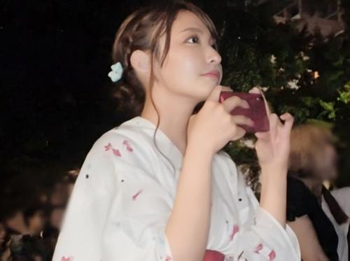 【素人ナンパ♡浴衣】花火大会で彼氏持ち美巨乳ギャルJDが主観フェラ着衣セックスし連続痙攣！浮気痴女がデカチン絶頂エロ動画