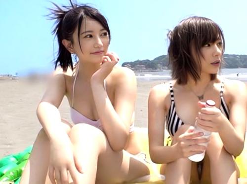 【素人ナンパ♡彼女NTR】『彼氏いるし』長身清楚な美巨乳白ギャルが主観騎乗位ｗ水着着衣セックスで連続痙攣♡エロ動画ビキニ