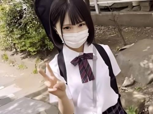 【アウロリJK♡援交】『未発達な体エロすぎｗ』清楚美少女のピンクマンコがクンニ＆制服着衣セックスで連続絶頂♡素人ハメ撮り