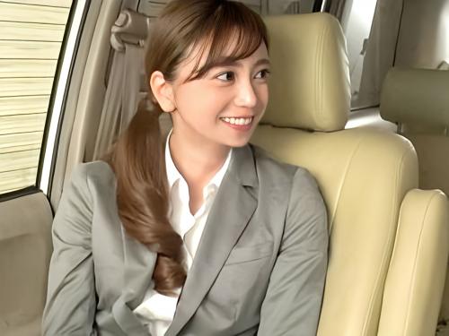 【人妻NTR♡車内】『女上司に連続中出しｗ』変態痴女の美熟女スーツOLが誘惑！騎乗位セックスで痙攣絶頂♡貧乳素人エロ動画
