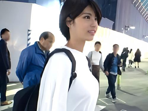 【素人ナンパ♡初撮り】『彼氏いるから無理！』10代の巨乳ロリ美少女JDが浮気フェラｗAVデビューし連続痙攣♡エロ動画企画