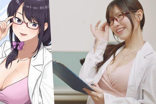 【桜空もも×人気原作コラボ】手コキ→フェラ→中出し治療で早漏克服⁉エロカワ巨乳女医が限界射精管理！卒業試験は生SEX♡