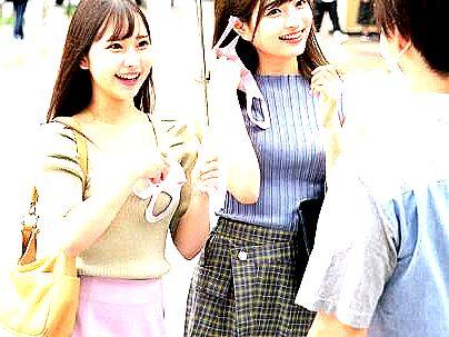 ≪パイパン≫【え、なになに？】街で見かけた美少女！ナンパされて３Pファックしちゃうぞ！