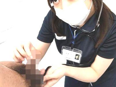 ＜看護師！＞清楚系真面目そうなエロカワイ子ちゃん看護師ナース！男のオチンポシコシコしちゃう！