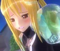 金色のヤミちゃんがヌルヌルのスライムに負けそうなところを助けたらエッチできた