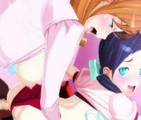 レズのふたなり少女が友達を襲って中出しプレイ