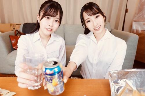 【VR】引いたお題は絶対に実行しなきゃダメ！会社の同期と飲み会でのゲームでエッチな指示されて3Pセックス体験