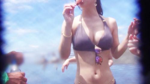 【水着美女】「ザーメン美味しい❤︎」完璧ボディを震わせ全身で絶頂して最後は可愛い美顔に濃厚ザーメンをぶっかけ！