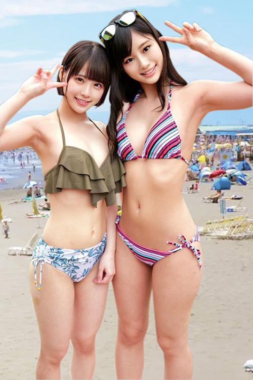 【中出し】『あっ…気持ちイイことしたい❤︎』湘南で可愛い水着ギャルのマンコにヌルりとナマ挿入で中出しSEX❤︎